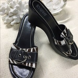 Franco Sarto Animal Print Wedge